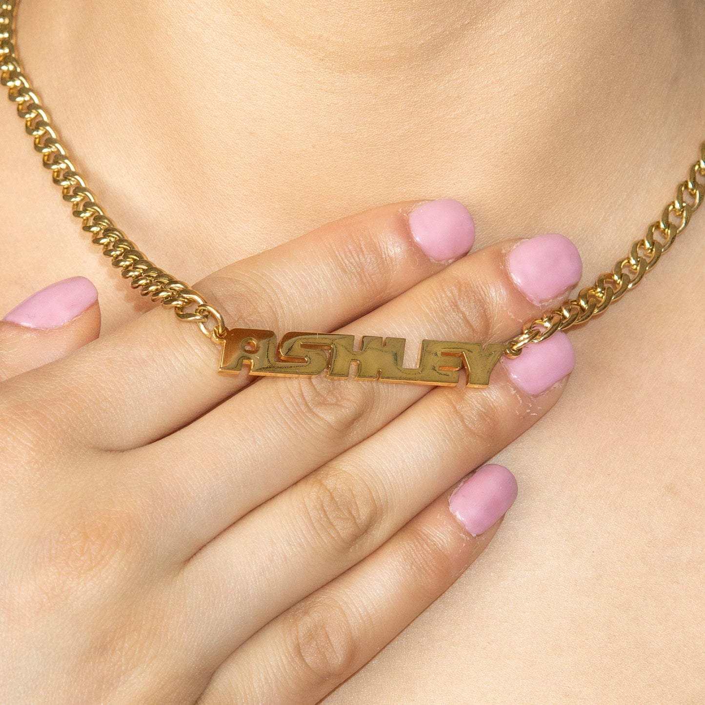 Women Jewelry - Gold Name Necklace | Style # N13