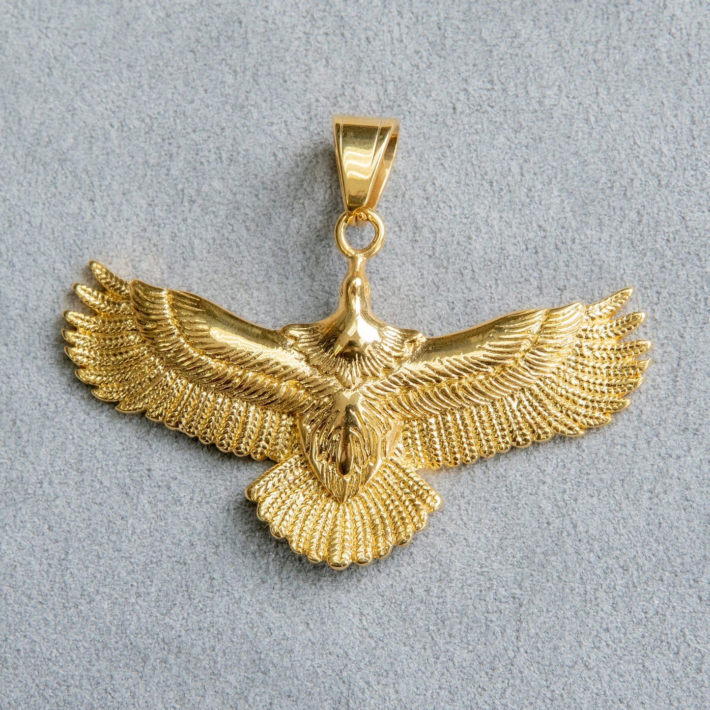 Mens Jewelry - 14K Gold Eagle Necklace | Appx. 17 Grams