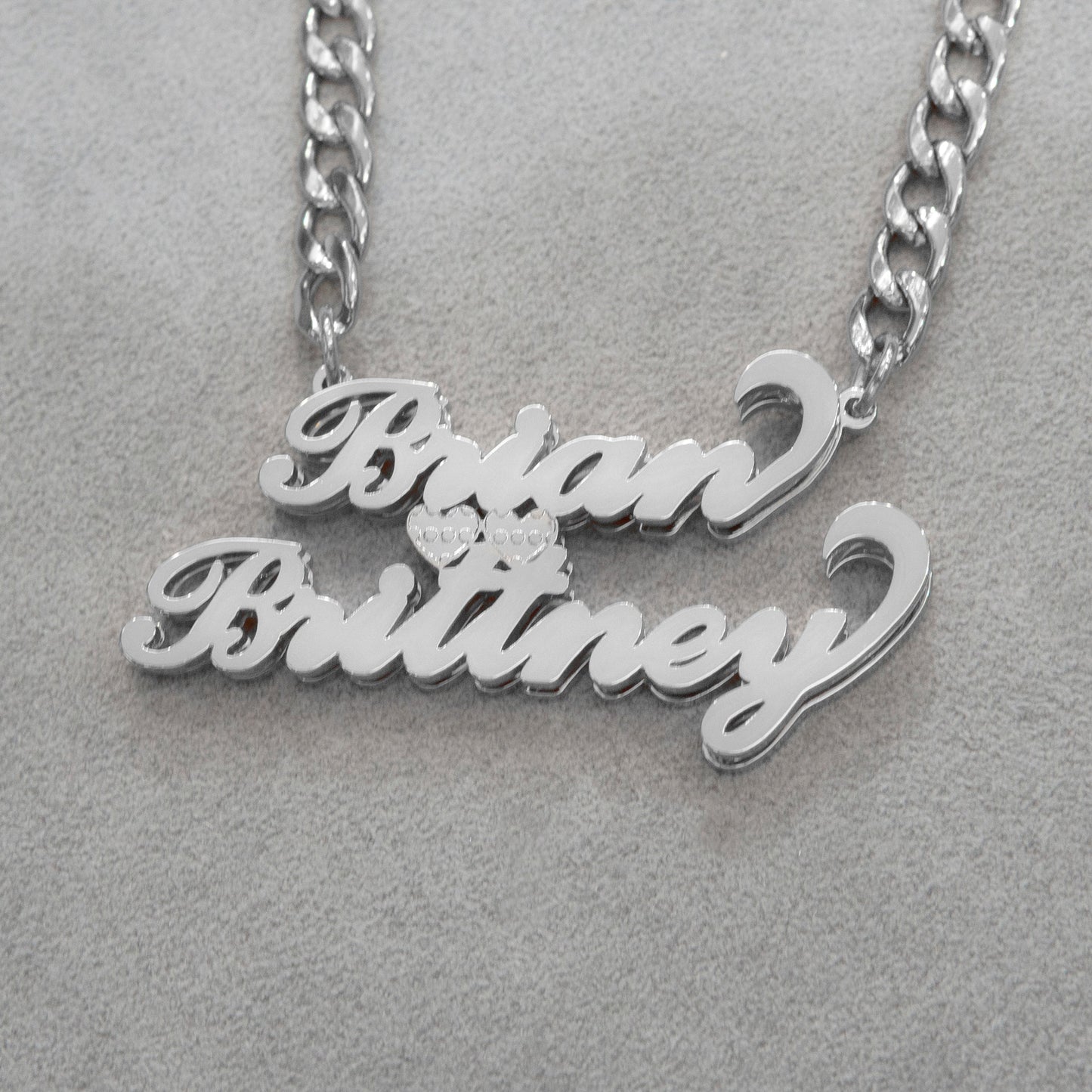 Women Jewelry - White Gold Name Necklace | Style # N28