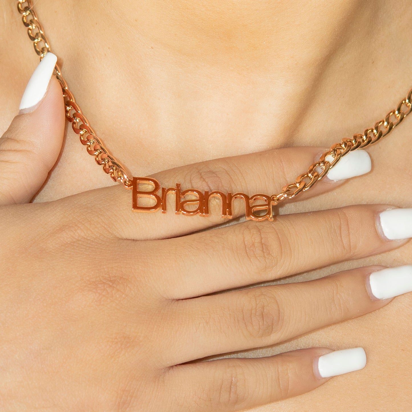 Women Jewelry - Rose Gold Name Necklace | Style # N14
