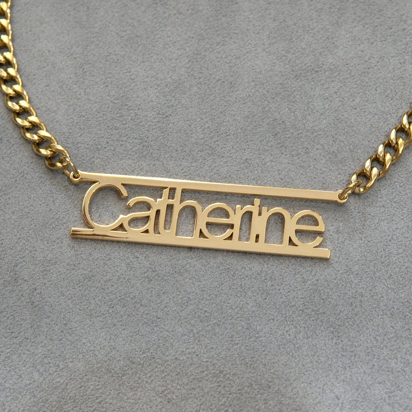 Women Jewelry - Gold Name Necklace | Style # N15