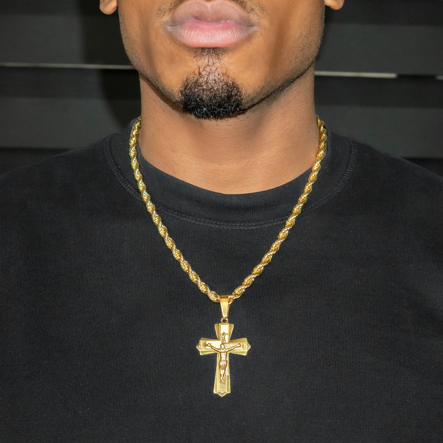 Mens Jewelry - 14K Gold Crucifix Necklace | Appx. 12Grams