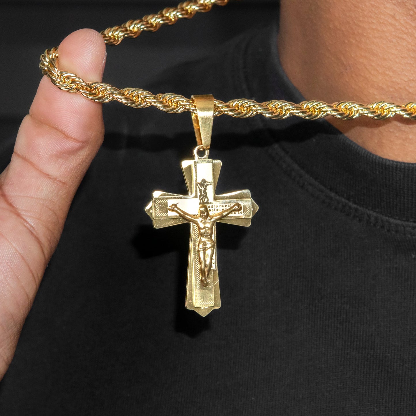Mens Jewelry - 14K Gold Crucifix Necklace | Appx. 12Grams