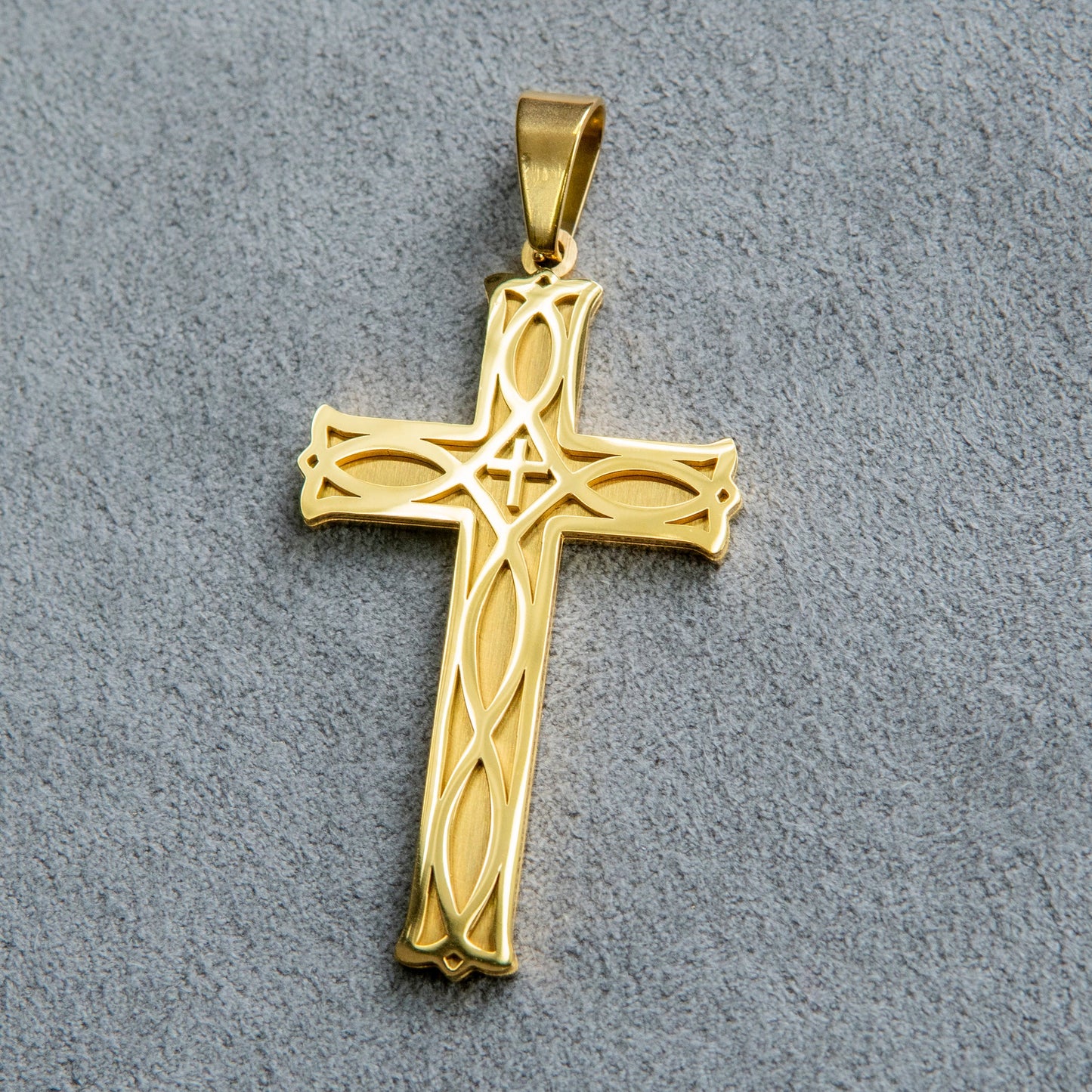 Mens Jewelry - 14K Gold Cross Necklace | Appx. 7 Grams
