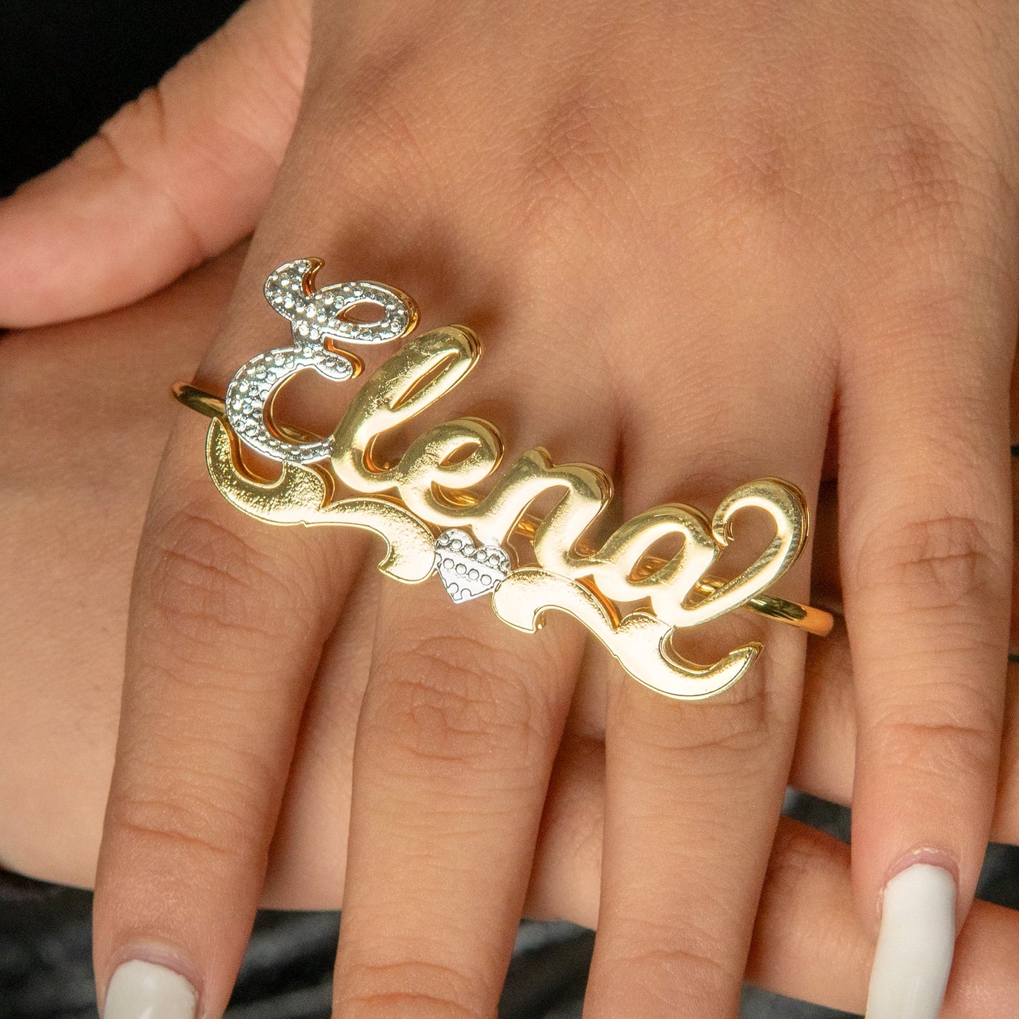 Women Jewelry - Gold Name Ring | Style # R11