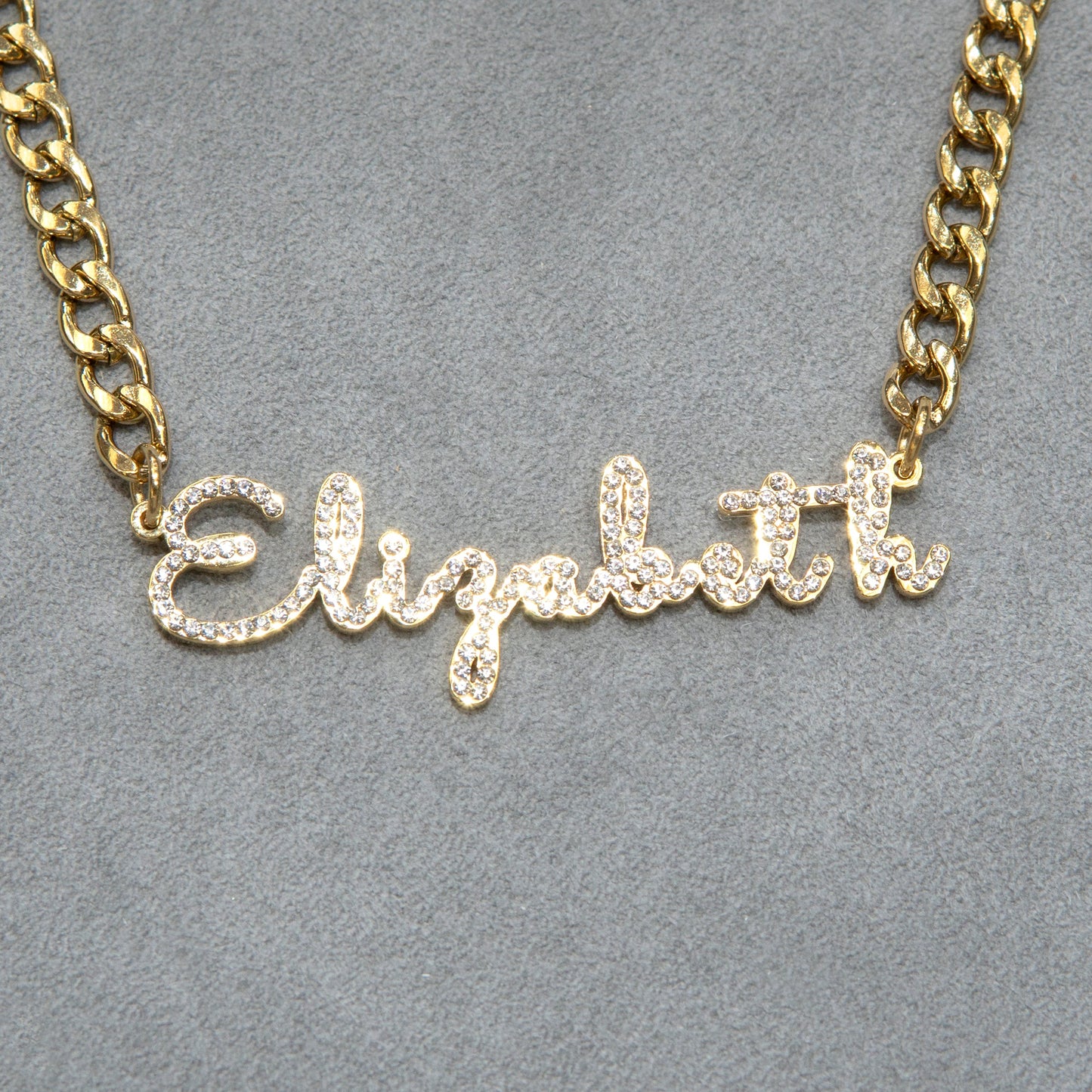 Women Jewelry - Iced Out VVS Name Necklace | Style # N18