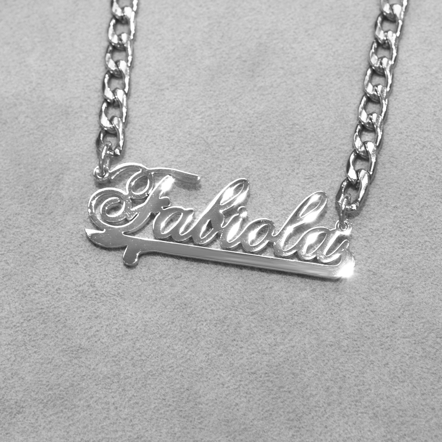 Women Jewelry - White Gold Name Necklace | Style # N23