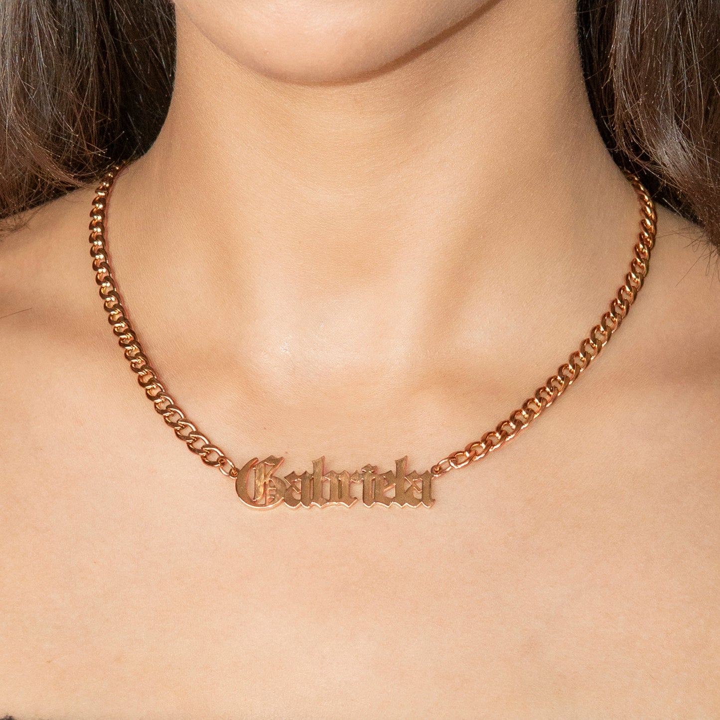 Women Jewelry - Rose Gold Name Necklace | Style # N02