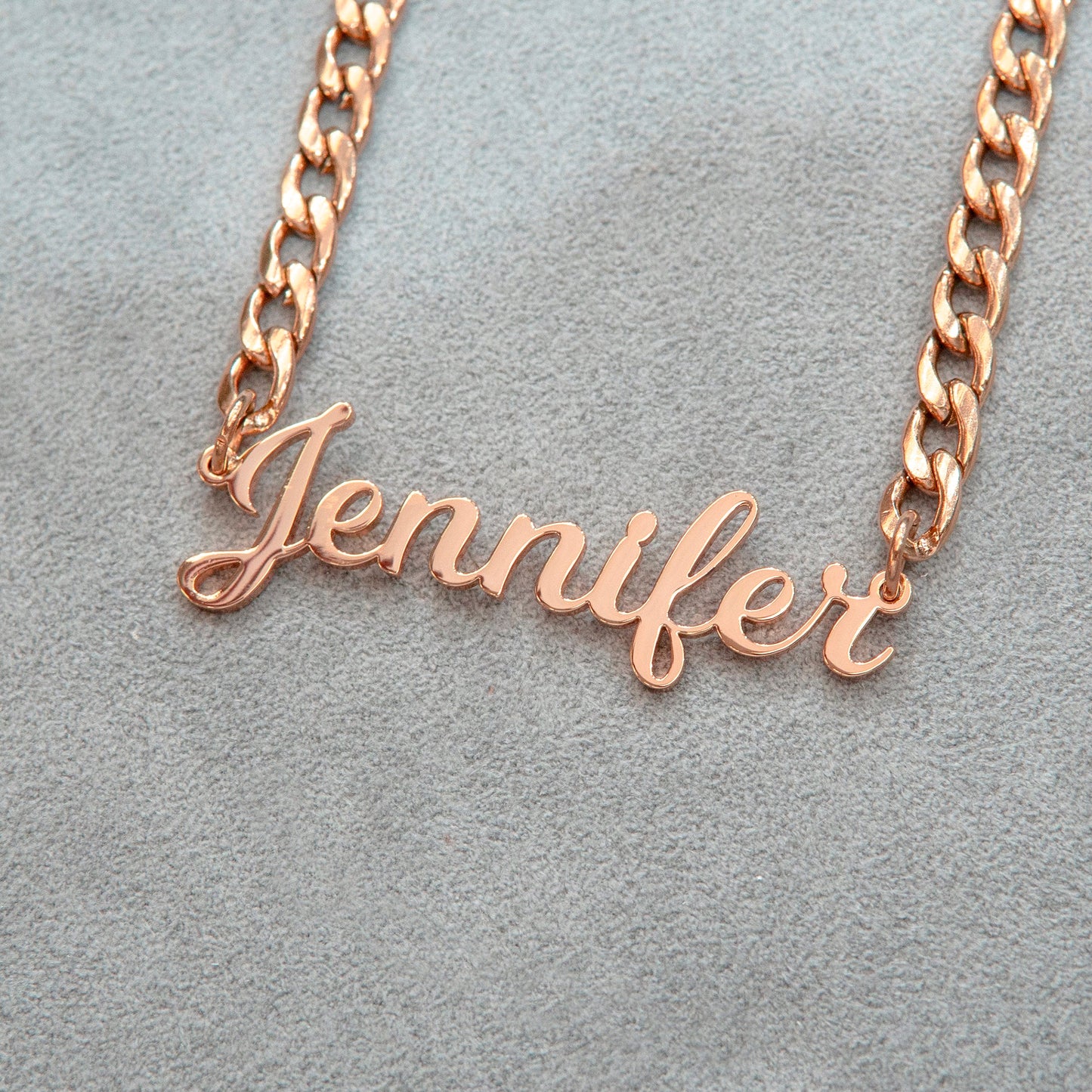 Women Jewelry - Rose Gold Name Necklace | Style # N05