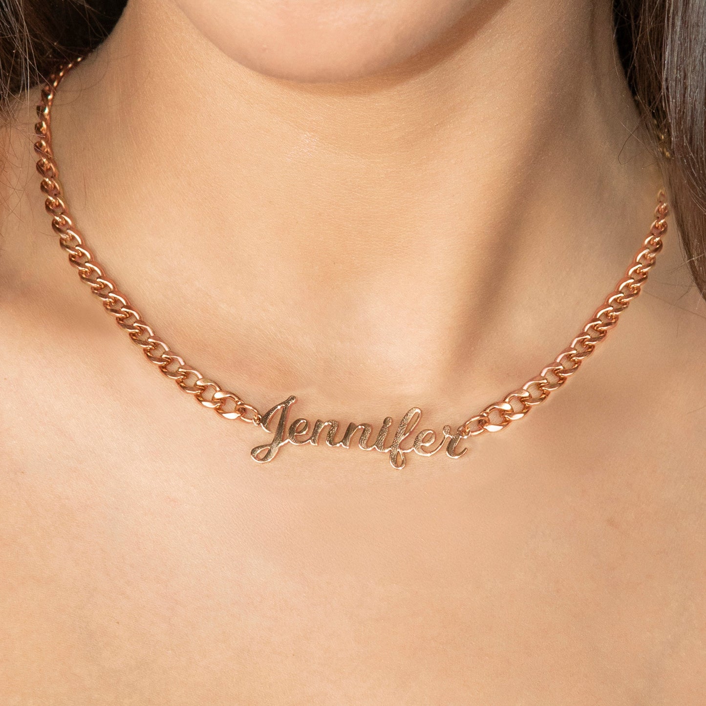 Women Jewelry - Rose Gold Name Necklace | Style # N05