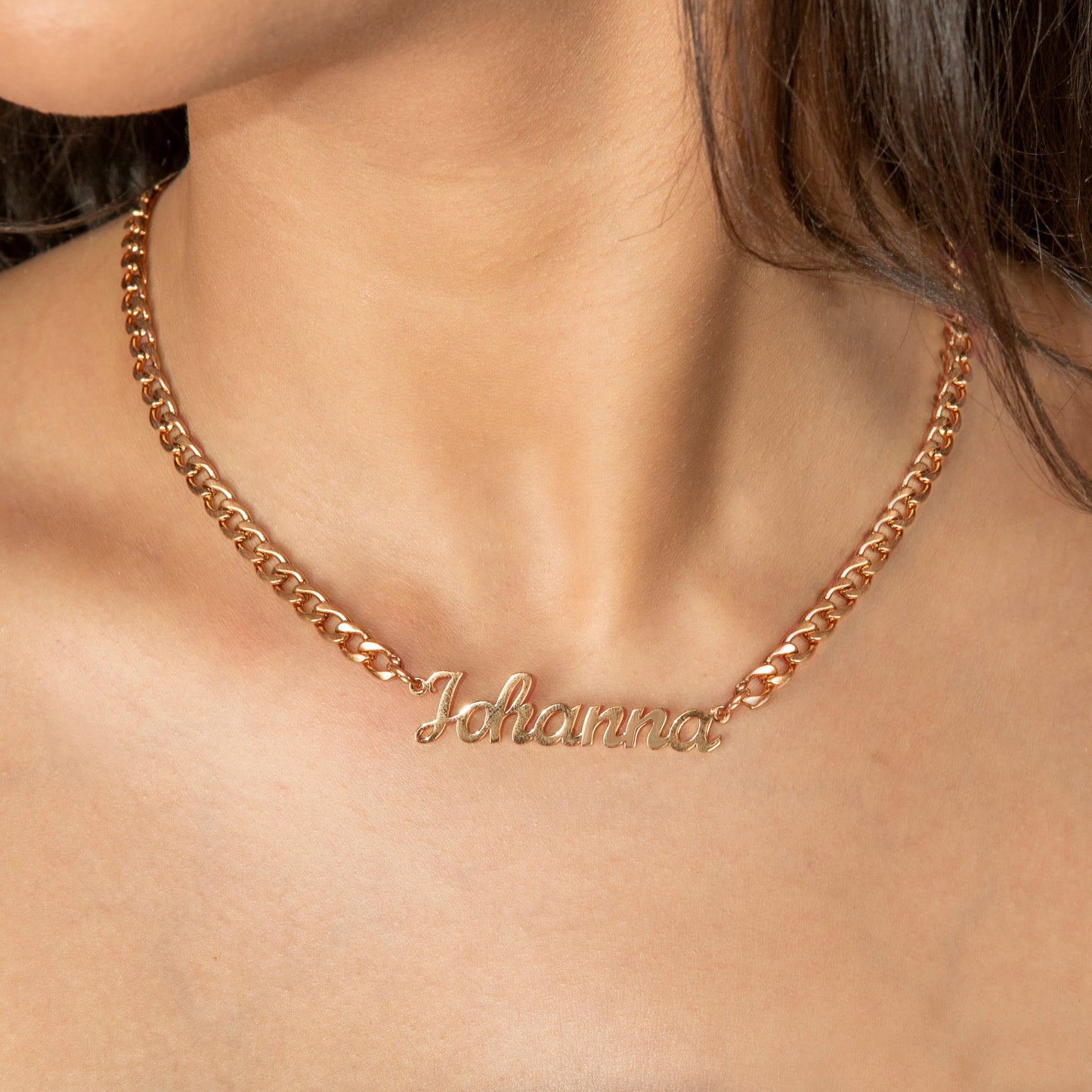 Women Jewelry - Rose Gold Name Necklace | Style # N01