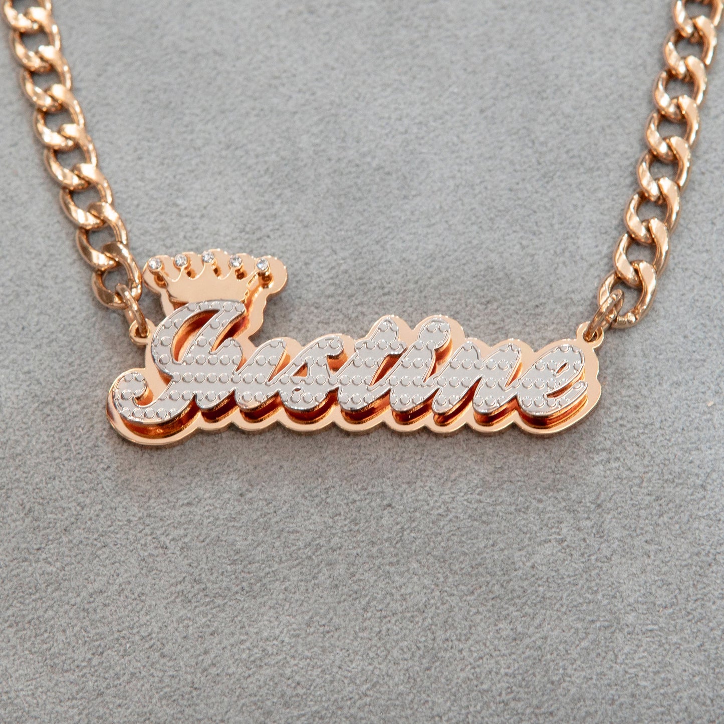 Women Jewelry - Rose Gold Name Necklace | Style # N34