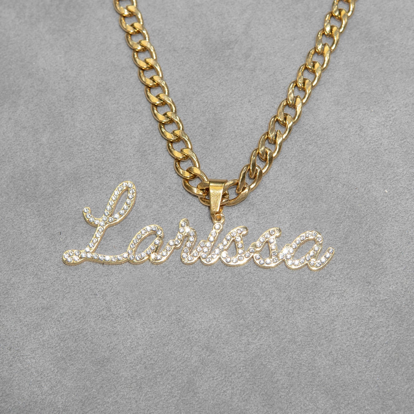 Women Jewelry - Iced Out VVS Name Necklace | Style # N26