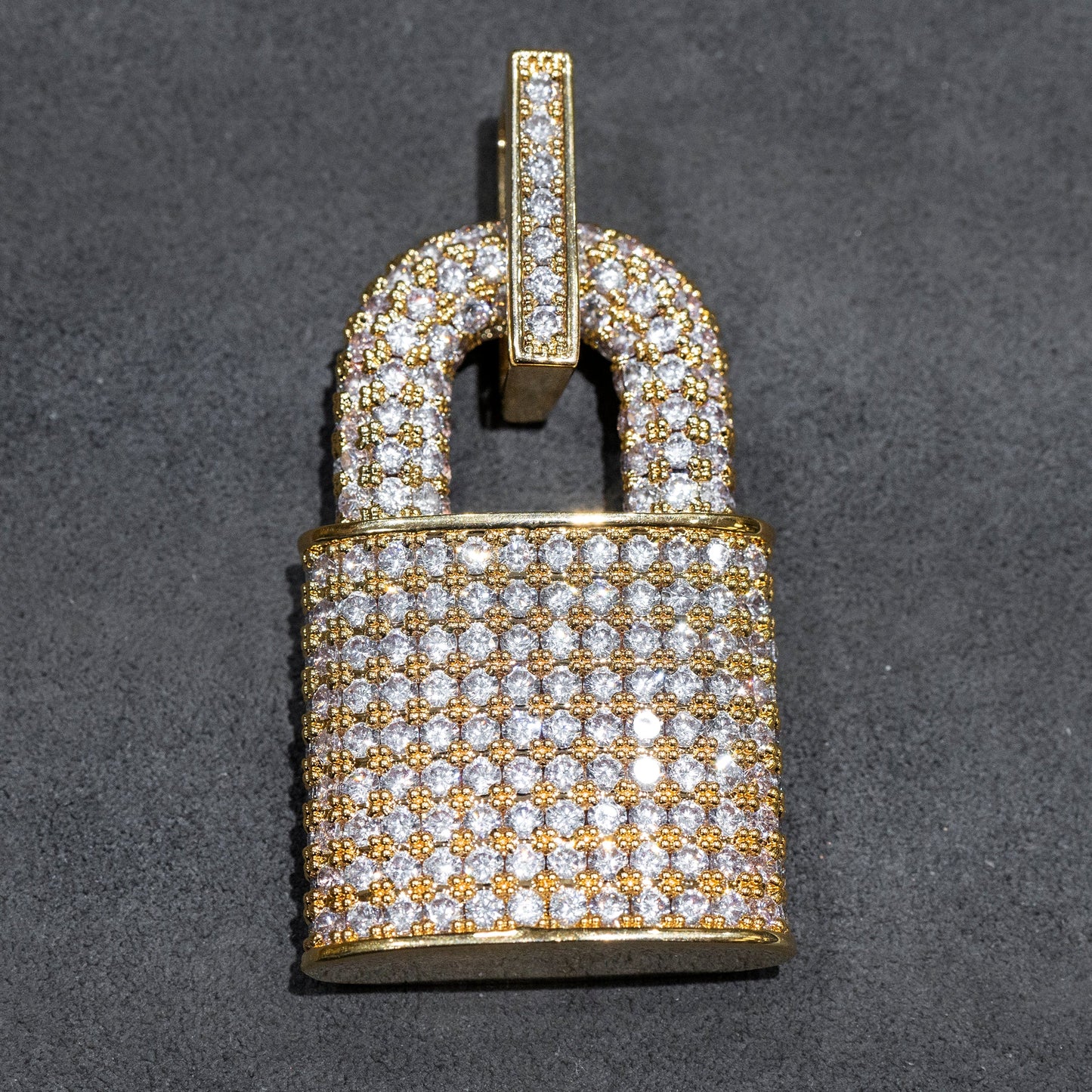 Mens Jewelry - Iced Out VVS Lock Pendant | 60 Grams