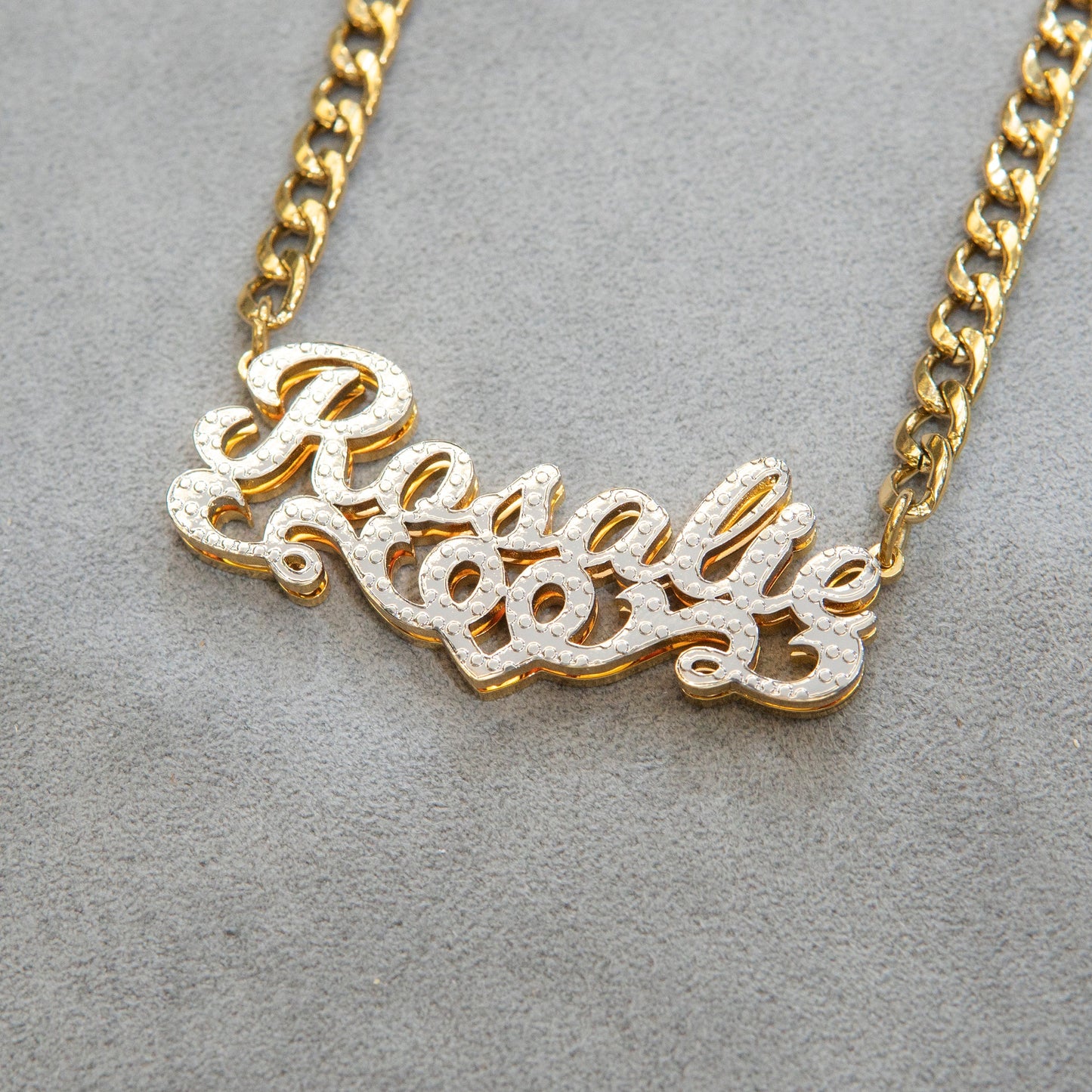 Women Jewelry - Gold Name Necklace | Style # N41