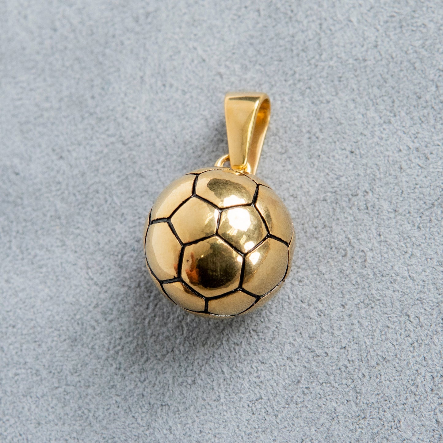 Mens Jewelry - 14K Gold Soccer Ball Necklace | Appx. 24 Grams