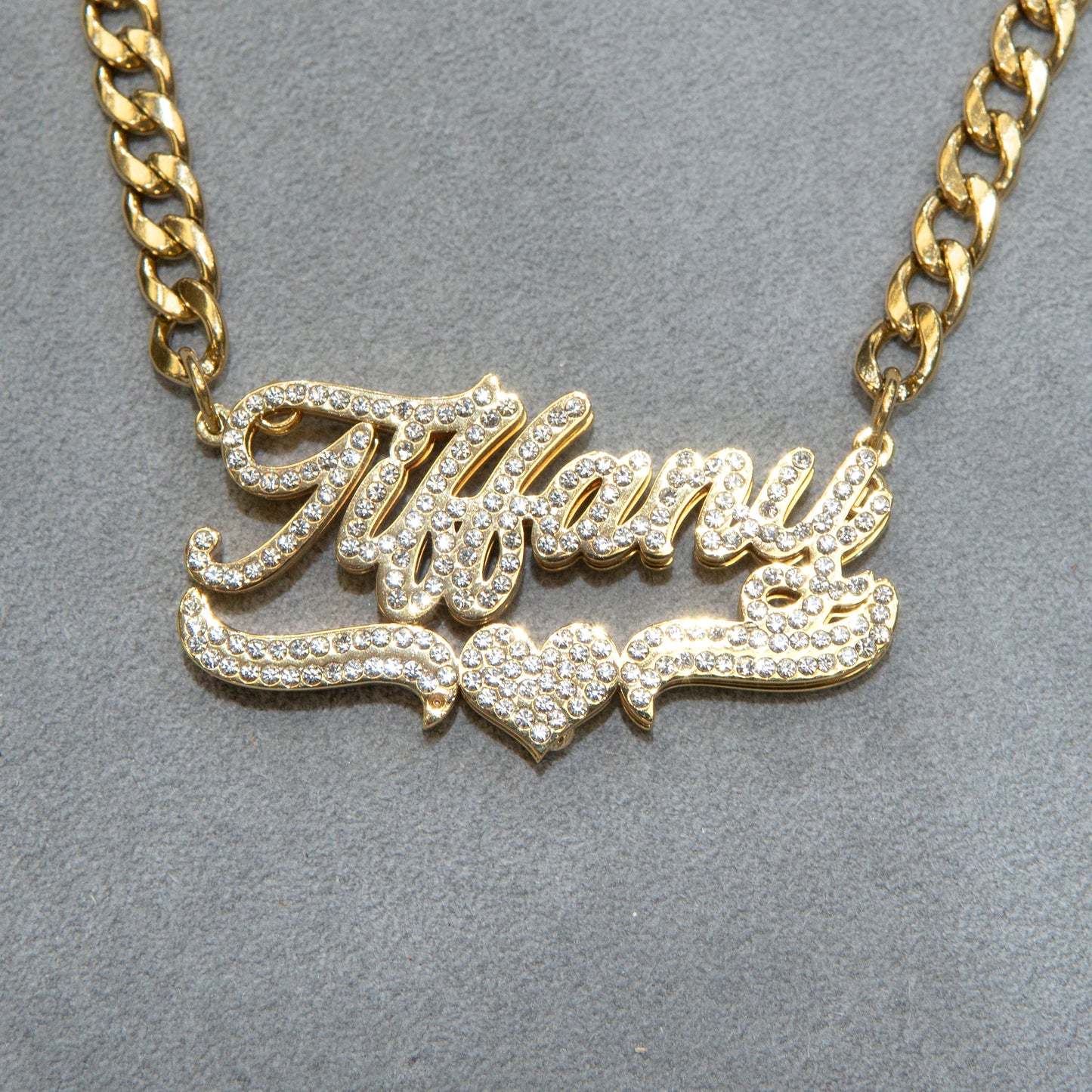 Women Jewelry - Iced Out VVS Name Necklace | Style # N35