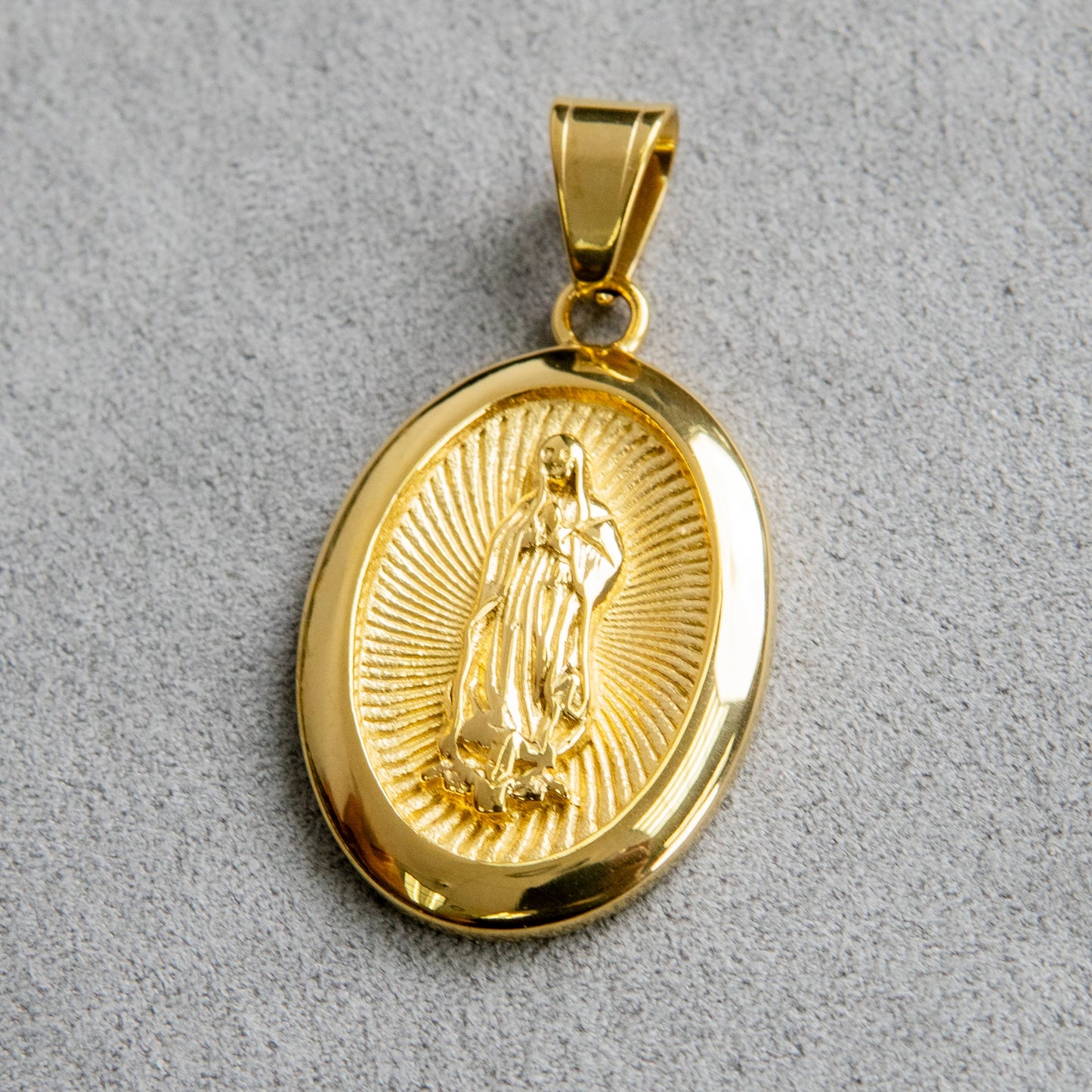 Mens Jewelry - 14K Gold Virgin Mary Necklace | Appx. 16 Grams