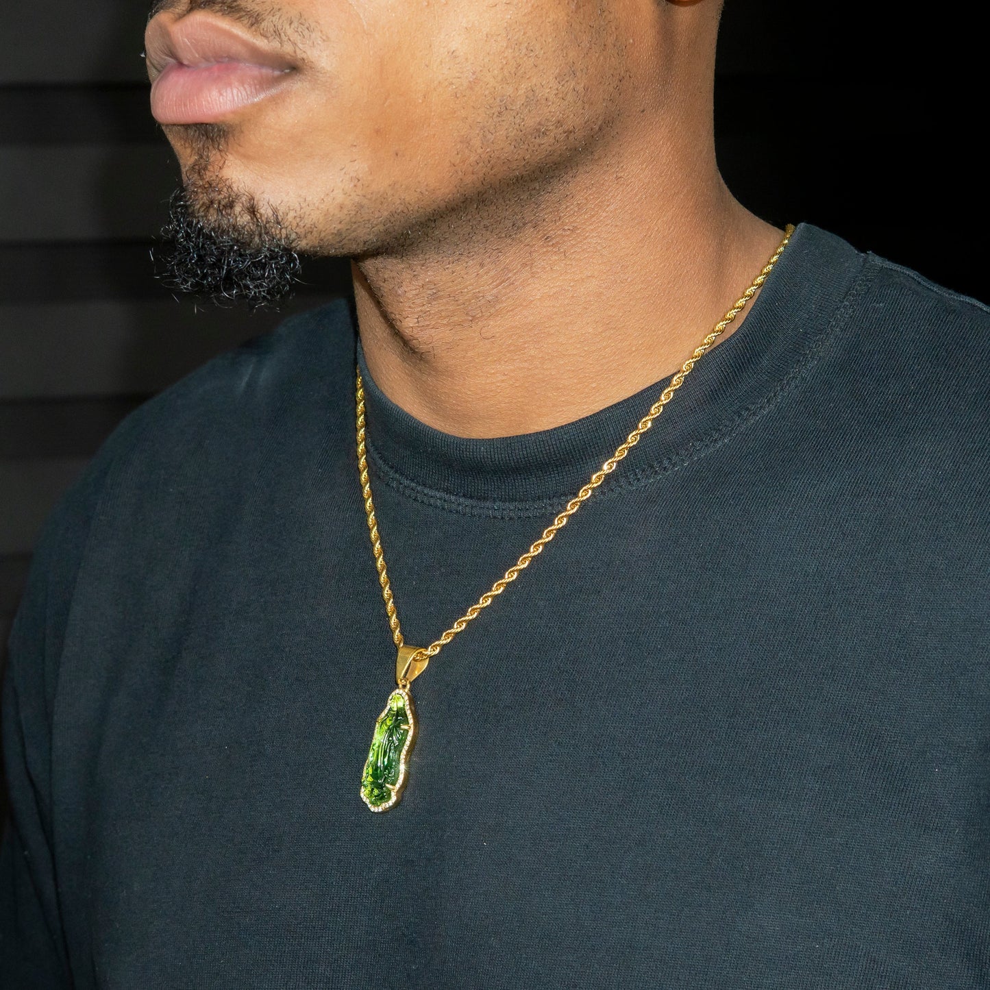 Mens Jewelry - 14K Gold Virgin Mary Necklace | Appx. 7 Grams