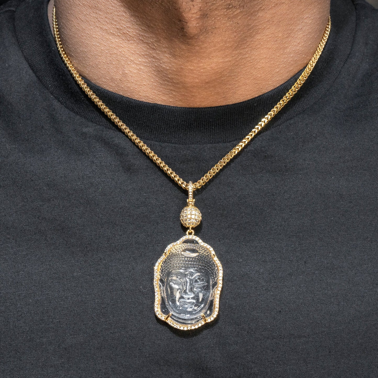 Mens Jewelry - Iced Out VVS Buddha Pendant | 32 Grams