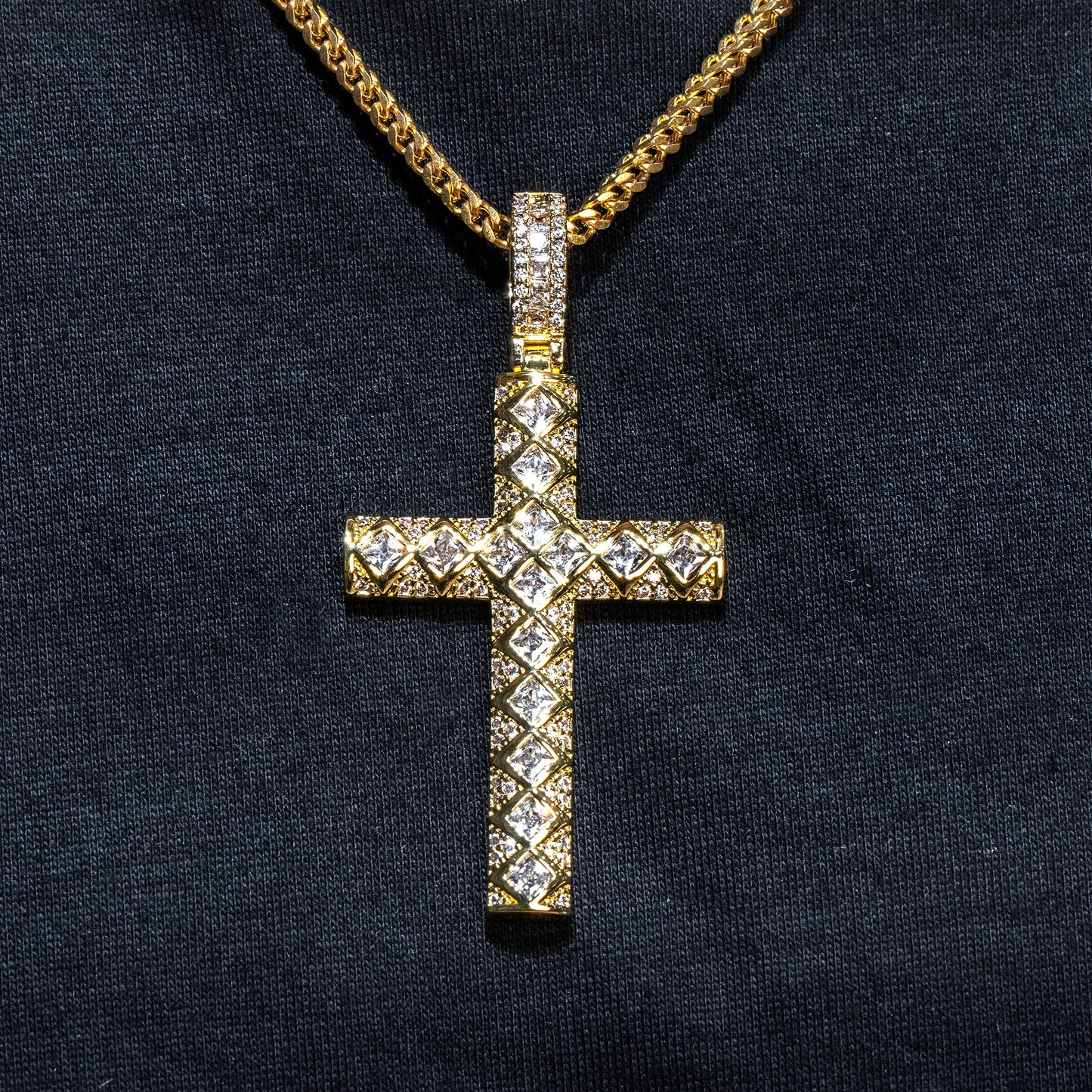 Mens Jewelry - Iced Out VVS Cross Pendant | 11.8 Grams