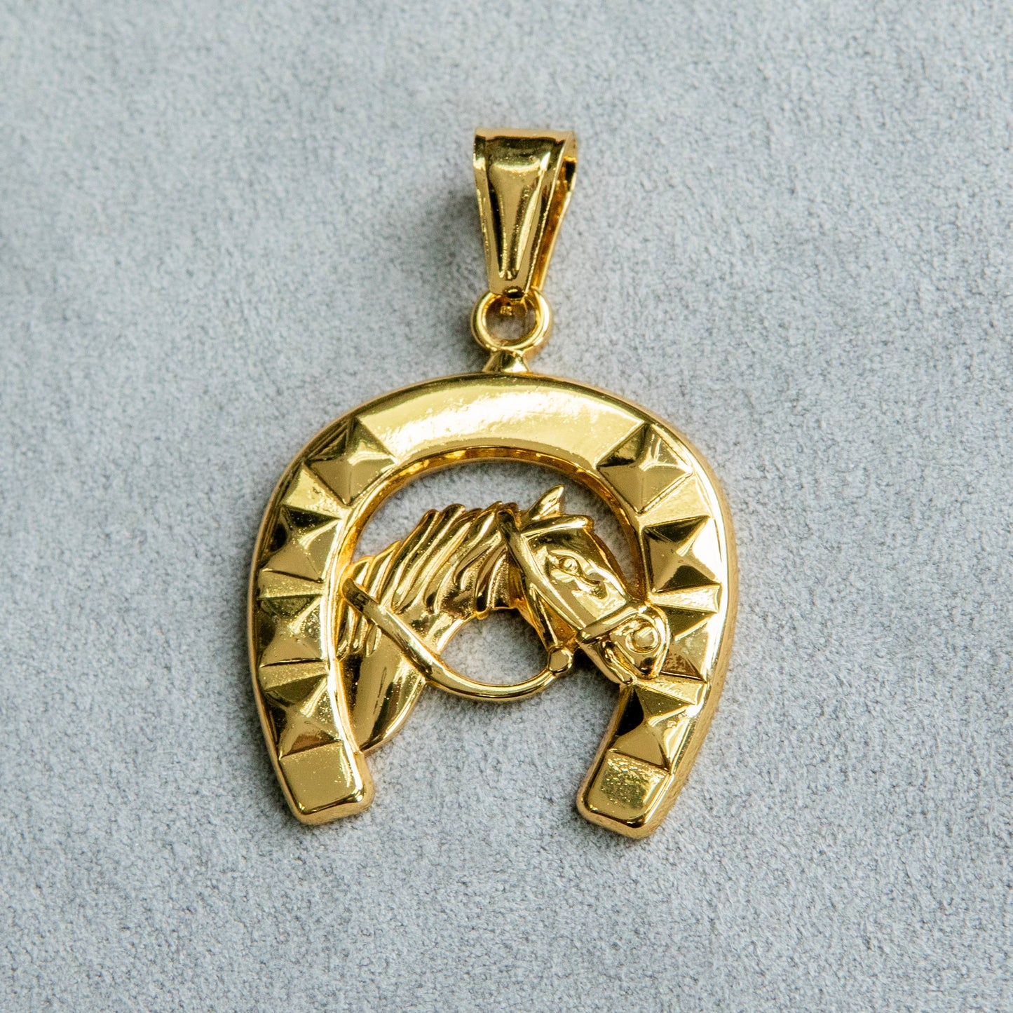 Mens Jewelry - 14K Gold Horse Shoe Necklace | Appx. 12 Grams