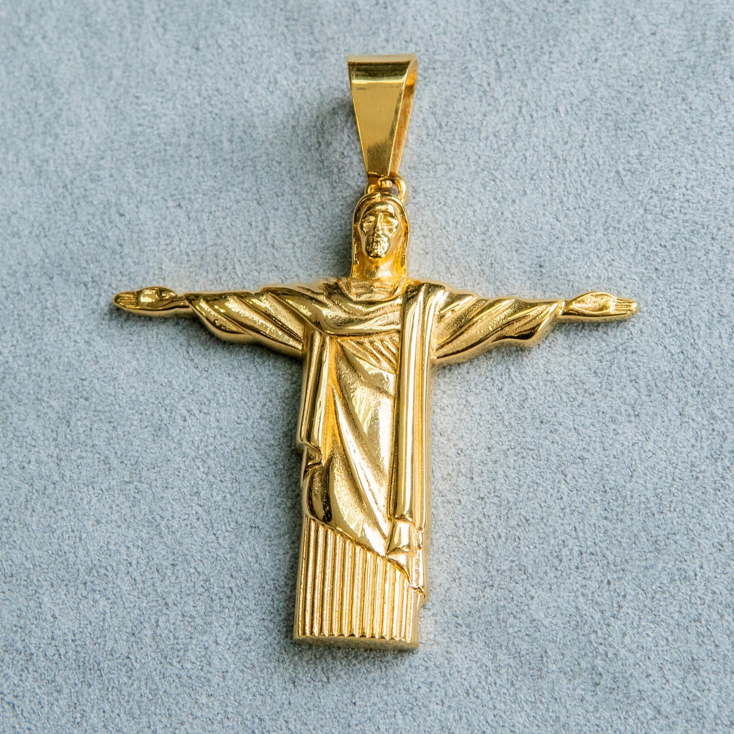 Mens Jewelry - 14K Gold Jesus Necklace | Appx. 15 Grams