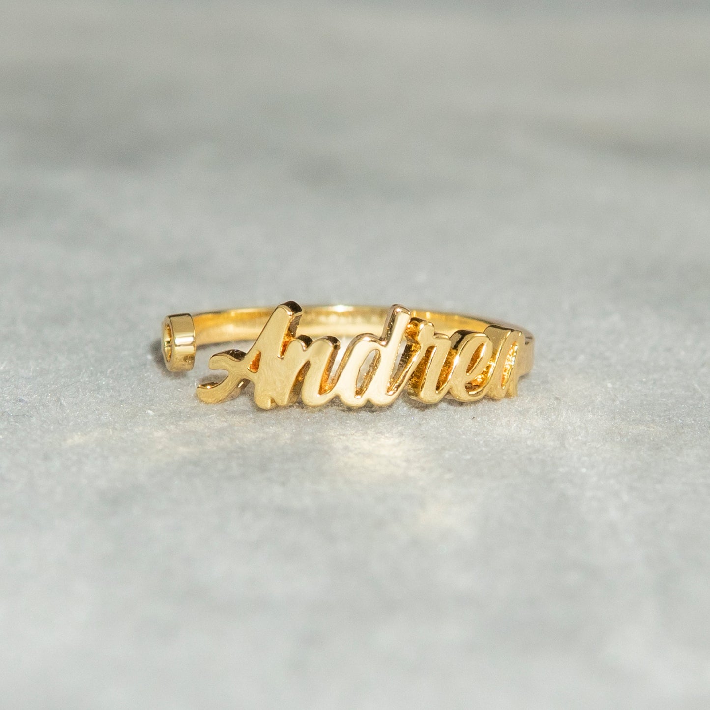 Women Jewelry - Gold Name Ring | Style # R35