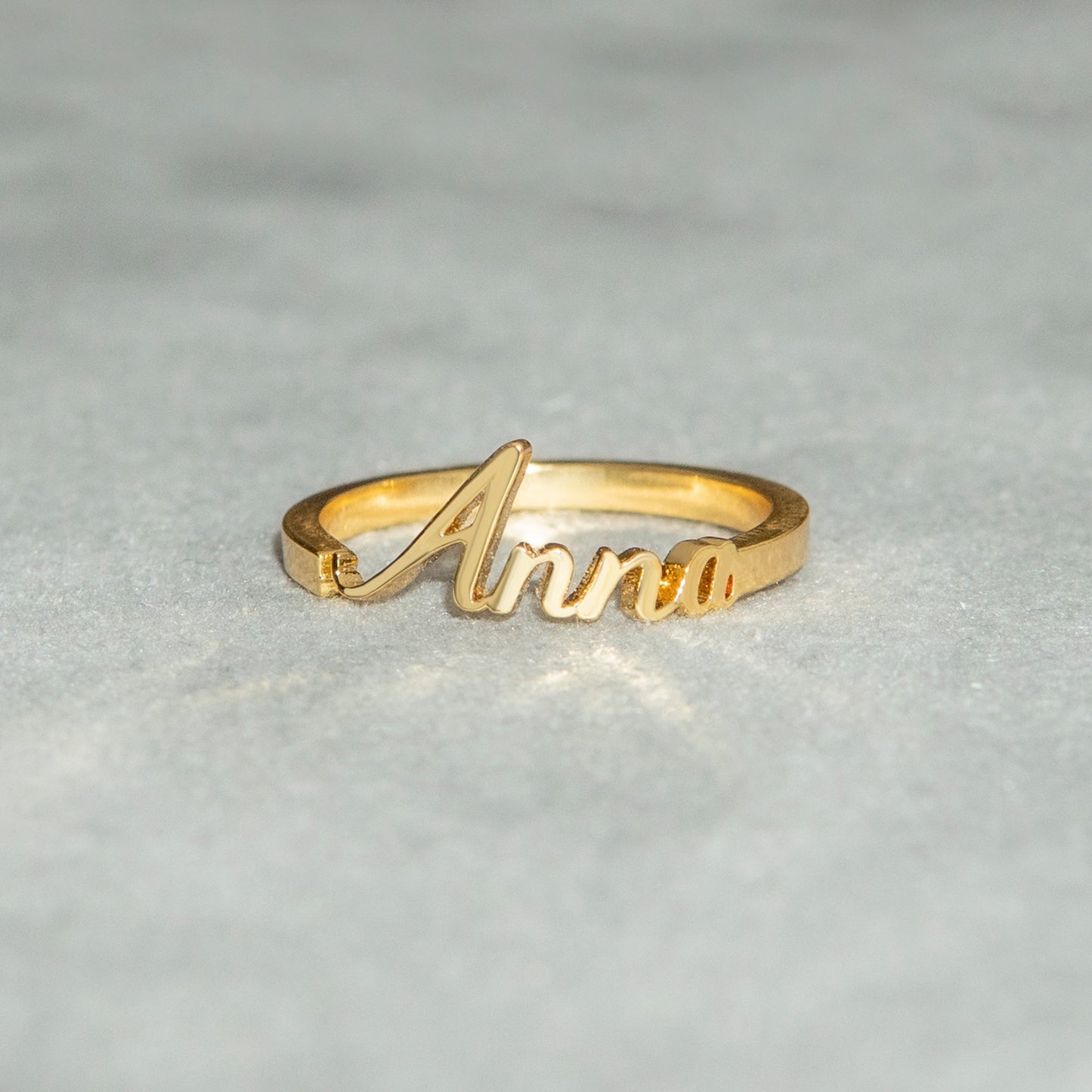 Women Jewelry - Gold Name Ring | Style # R03