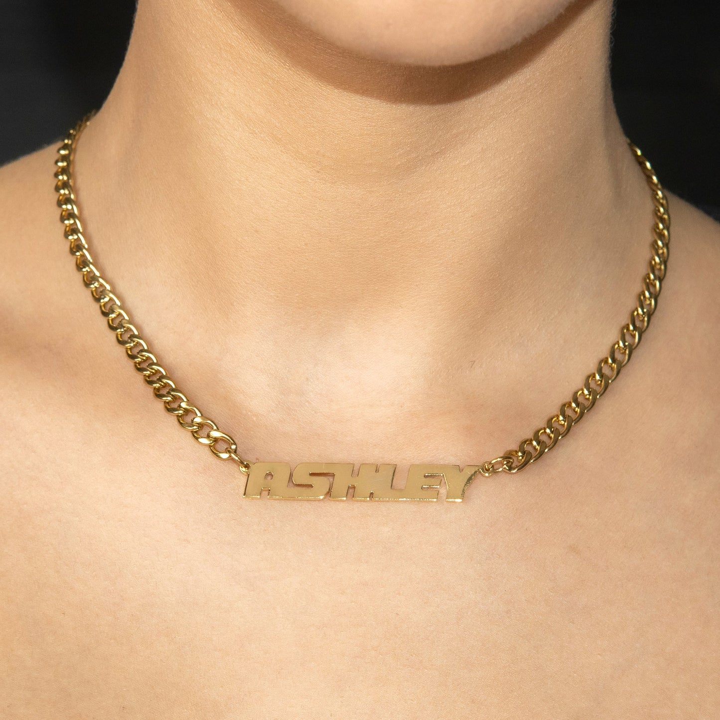 Women Jewelry - Gold Name Necklace | Style # N13