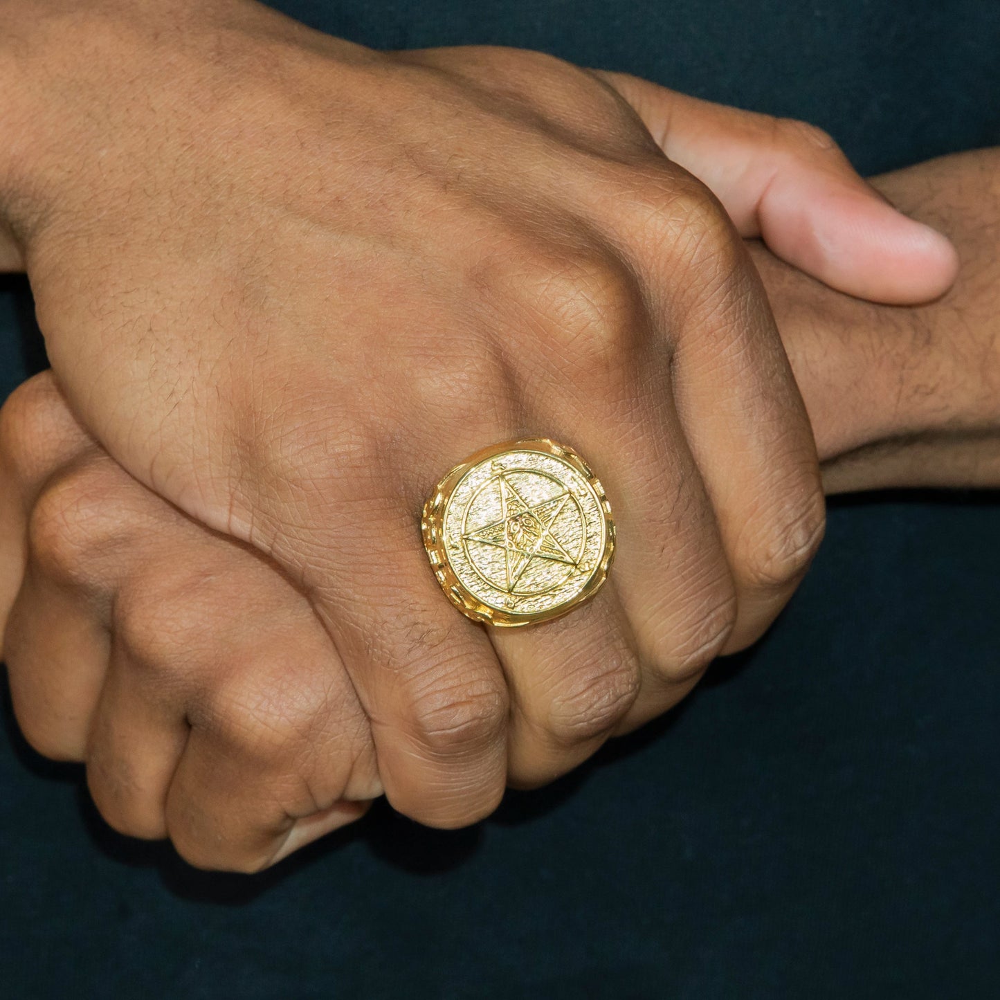 Mens Jewelry - Star Gold Pinky Ring | 21 Grams