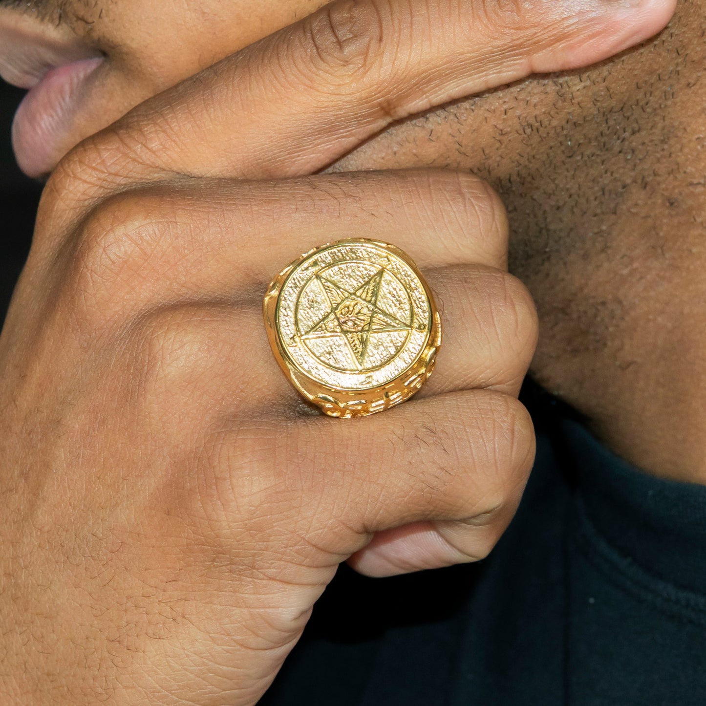 Mens Jewelry - Star Gold Pinky Ring | 21 Grams