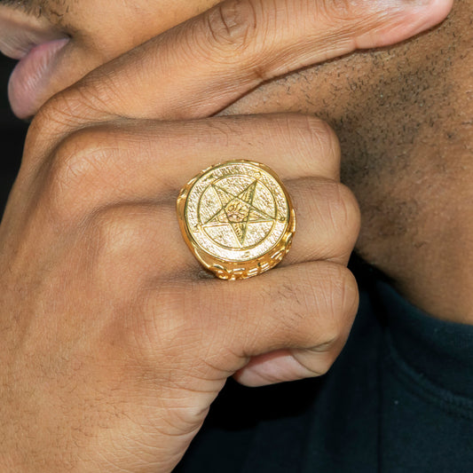 Mens Jewelry - Star Gold Pinky Ring | 21 Grams
