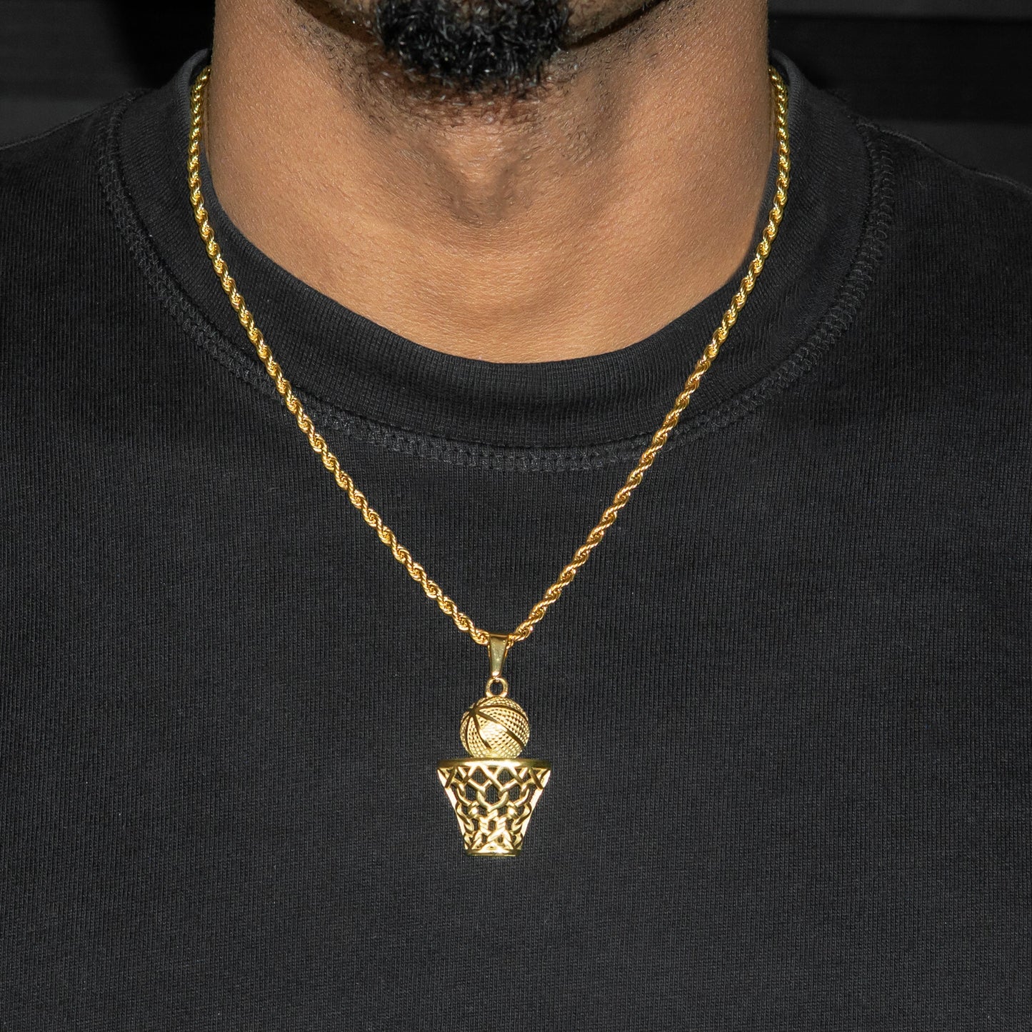 Mens Jewelry - 14K Gold Basketball Necklace | Appx. 5 Grams