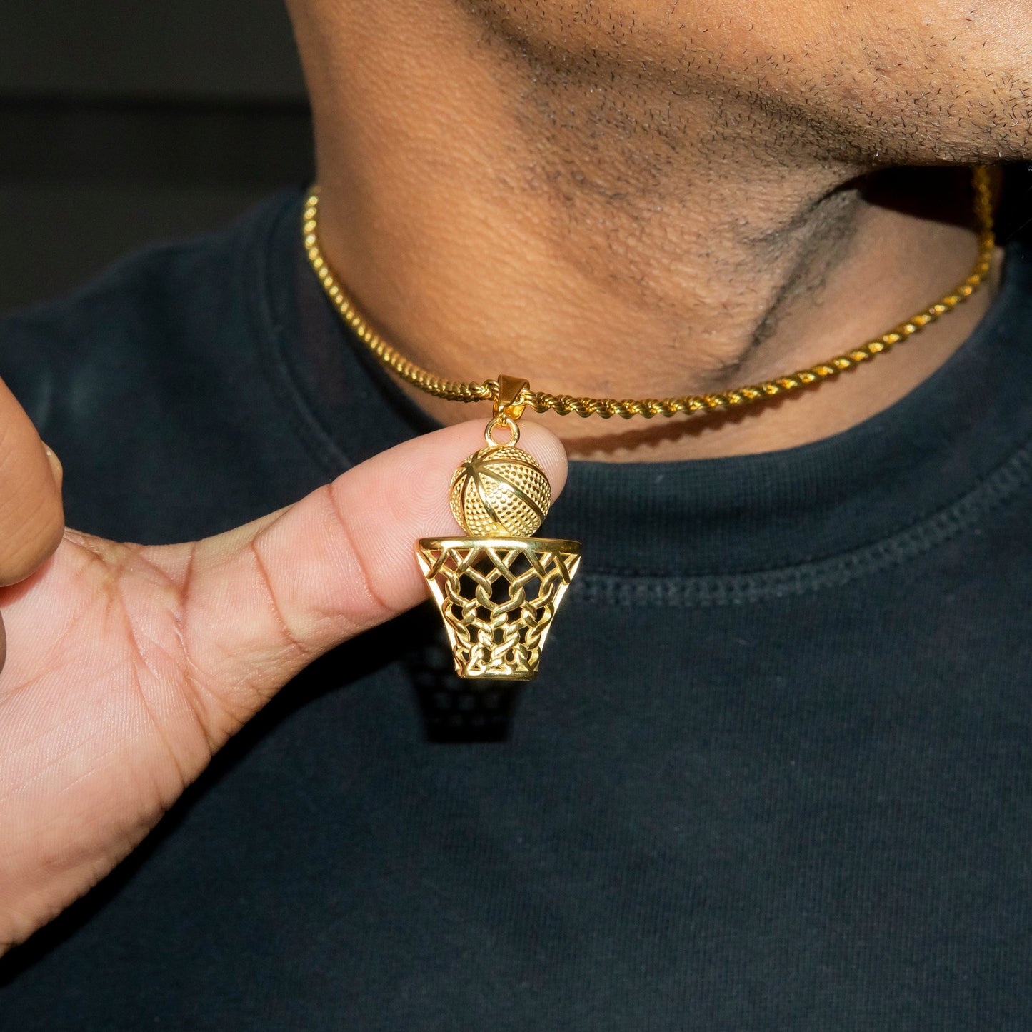 Mens Jewelry - 14K Gold Basketball Necklace | Appx. 5 Grams