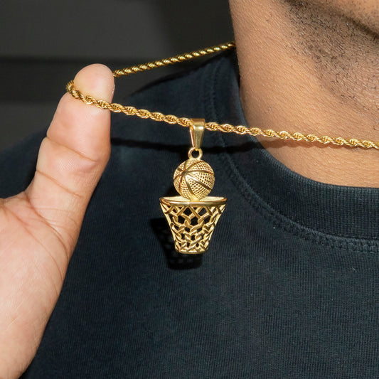 Mens Jewelry - 14K Gold Basketball Necklace | Appx. 5 Grams
