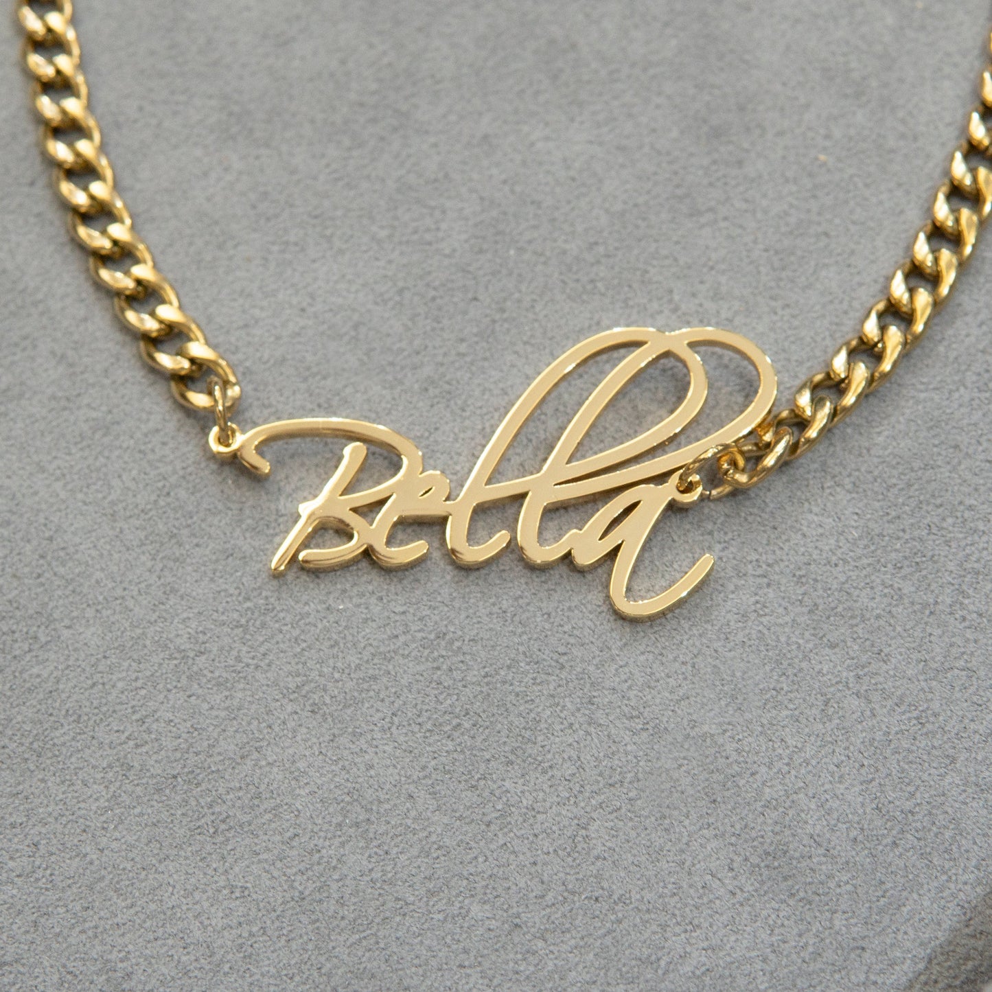 Women Jewelry - Gold Name Necklace | Style # N37
