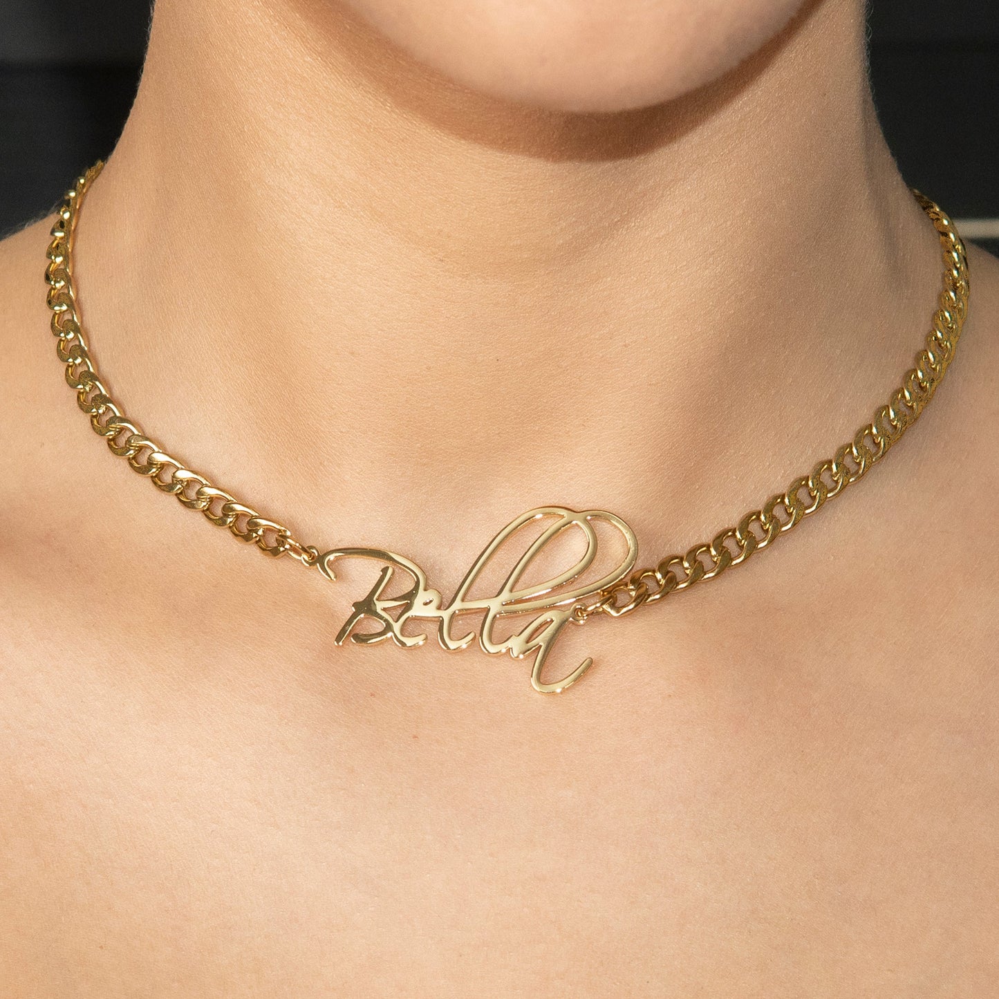 Women Jewelry - Gold Name Necklace | Style # N37
