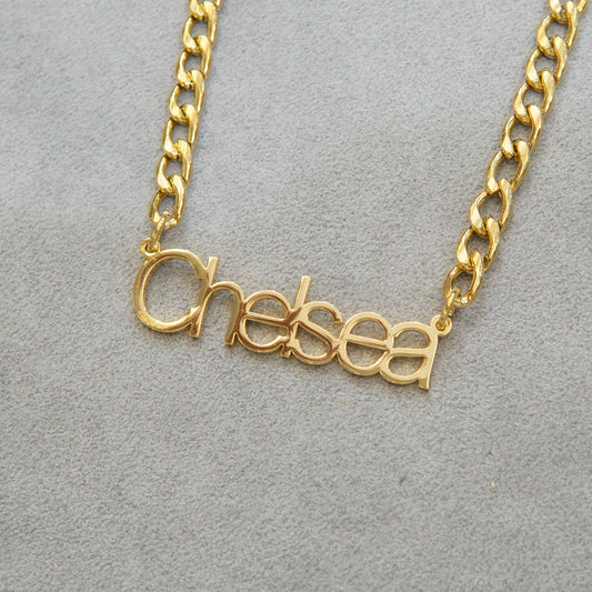 Women Jewelry - Gold Name Necklace | Style # N03