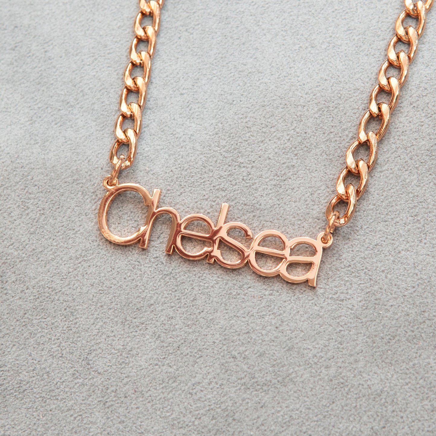 Women Jewelry - Rose Gold Name Necklace | Style # N03