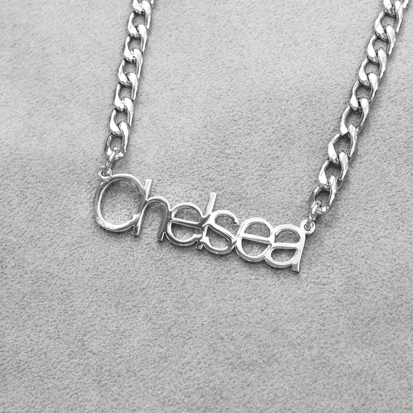 Women Jewelry - White Gold Name Necklace | Style # N03