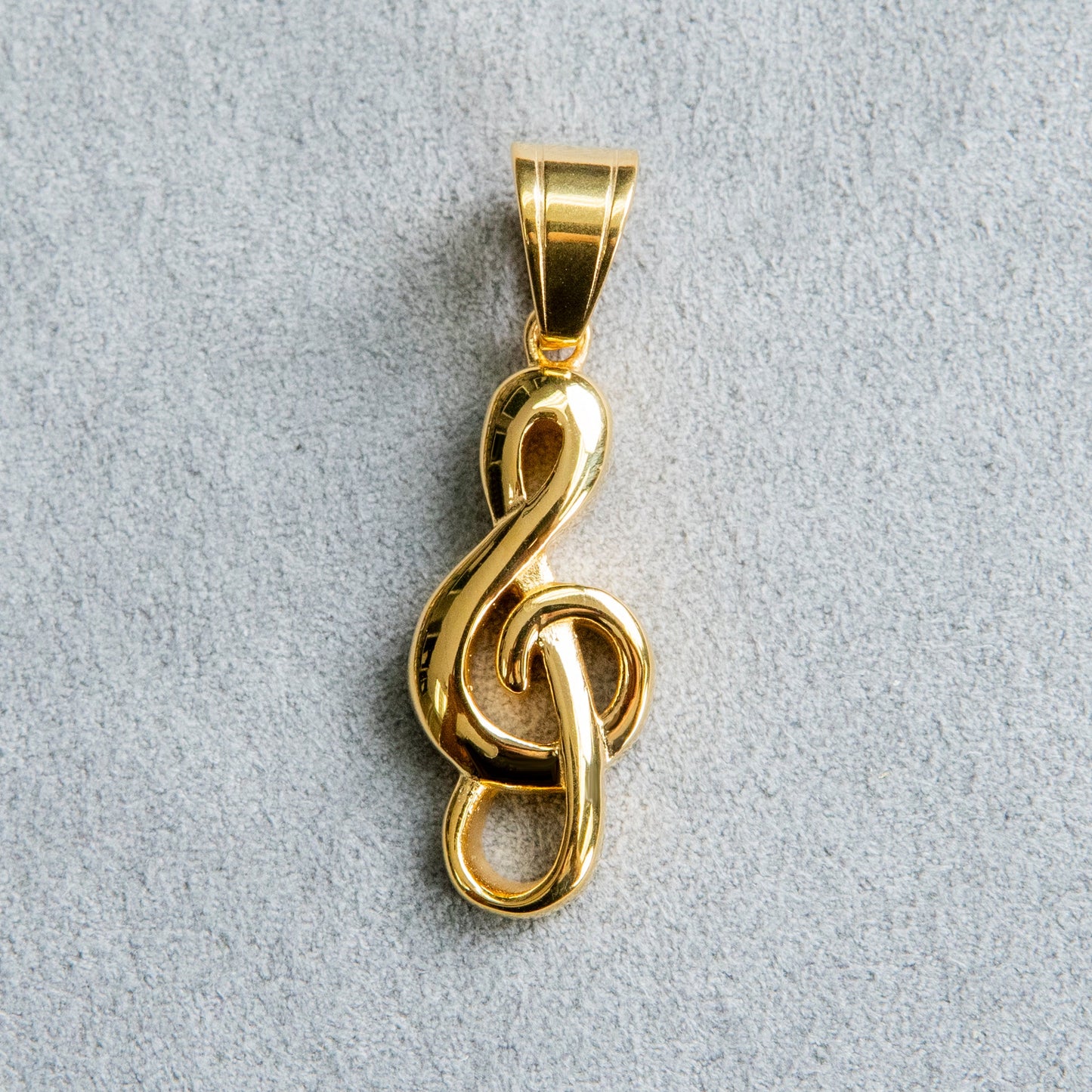Mens Jewelry - 14K Gold Musical Note Necklace | Appx. 7.5 Grams