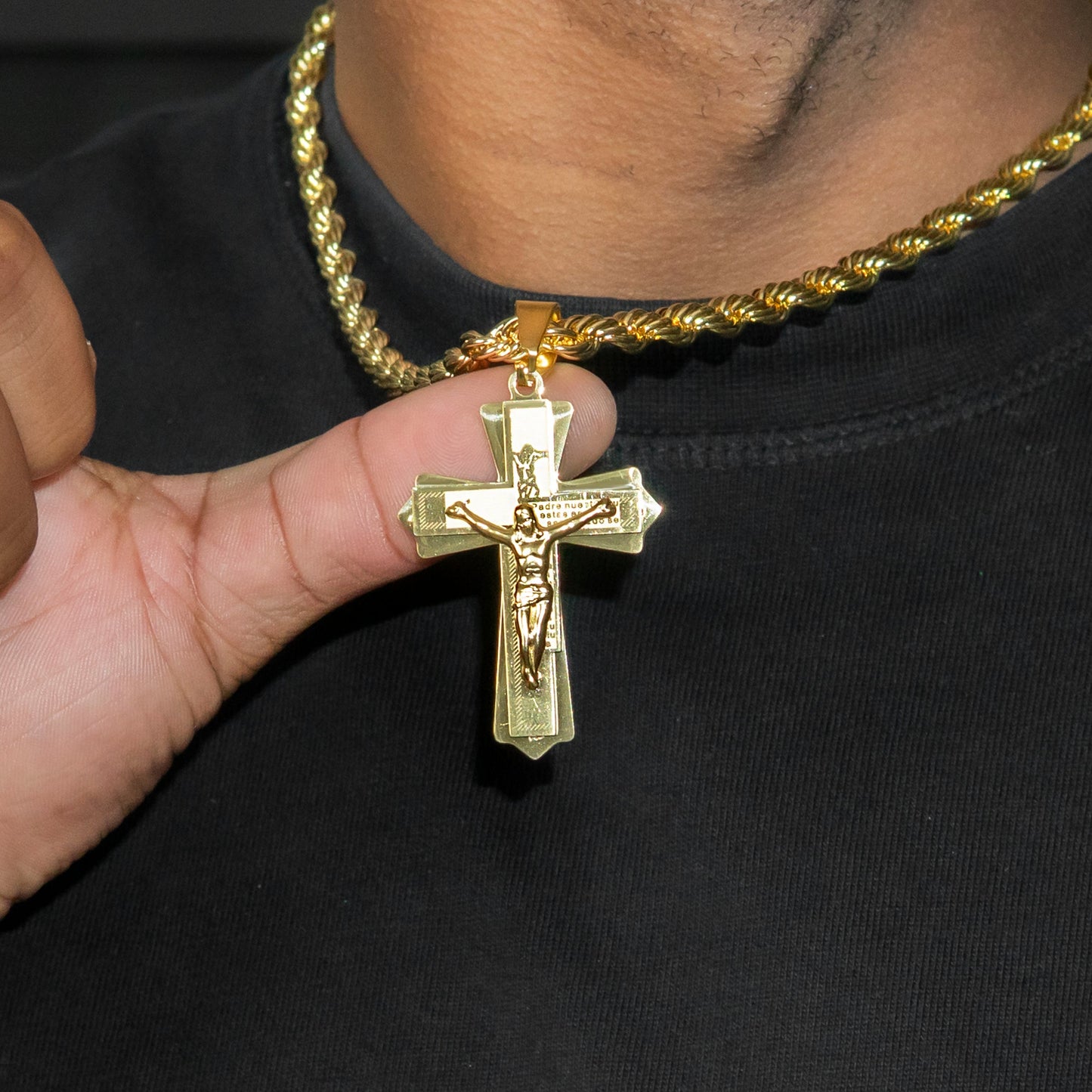 Mens Jewelry - 14K Gold Crucifix Necklace | Appx. 12Grams