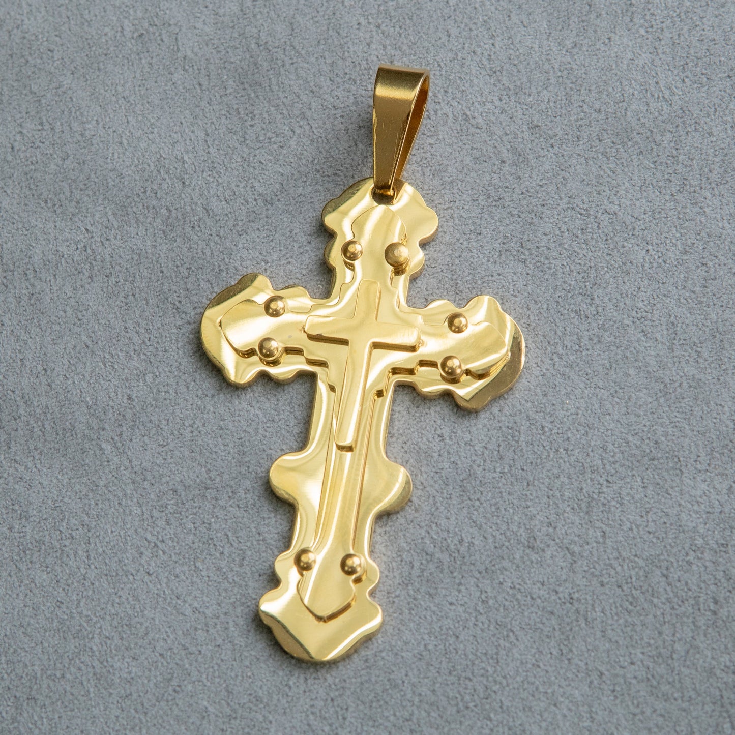 Mens Jewelry - 14K Gold Cross Necklace | Appx. 20 Grams