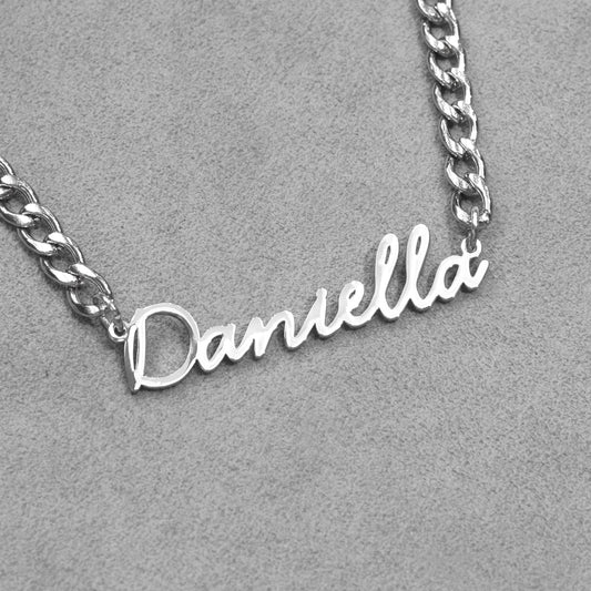 Women Jewelry - White Gold Name Necklace | Style # N17