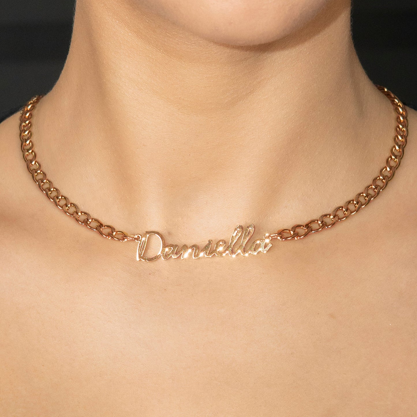 Women Jewelry - Rose Gold Name Necklace | Style # N17