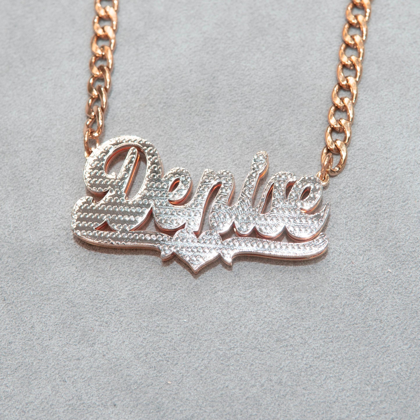Women Jewelry - Rose Gold Name Necklace | Style # N16