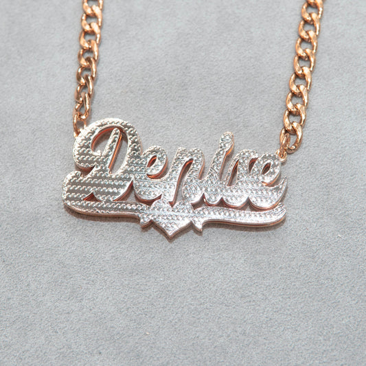 Women Jewelry - Rose Gold Name Necklace | Style # N16