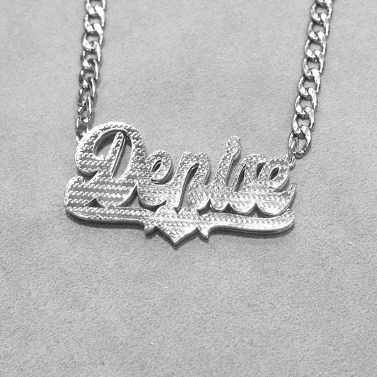 Women Jewelry - White Gold Name Necklace | Style # N16