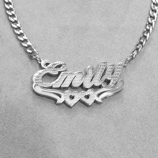 Women Jewelry - White Gold Name Necklace | Style # N43